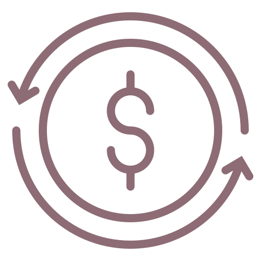 Cash Back outline icon