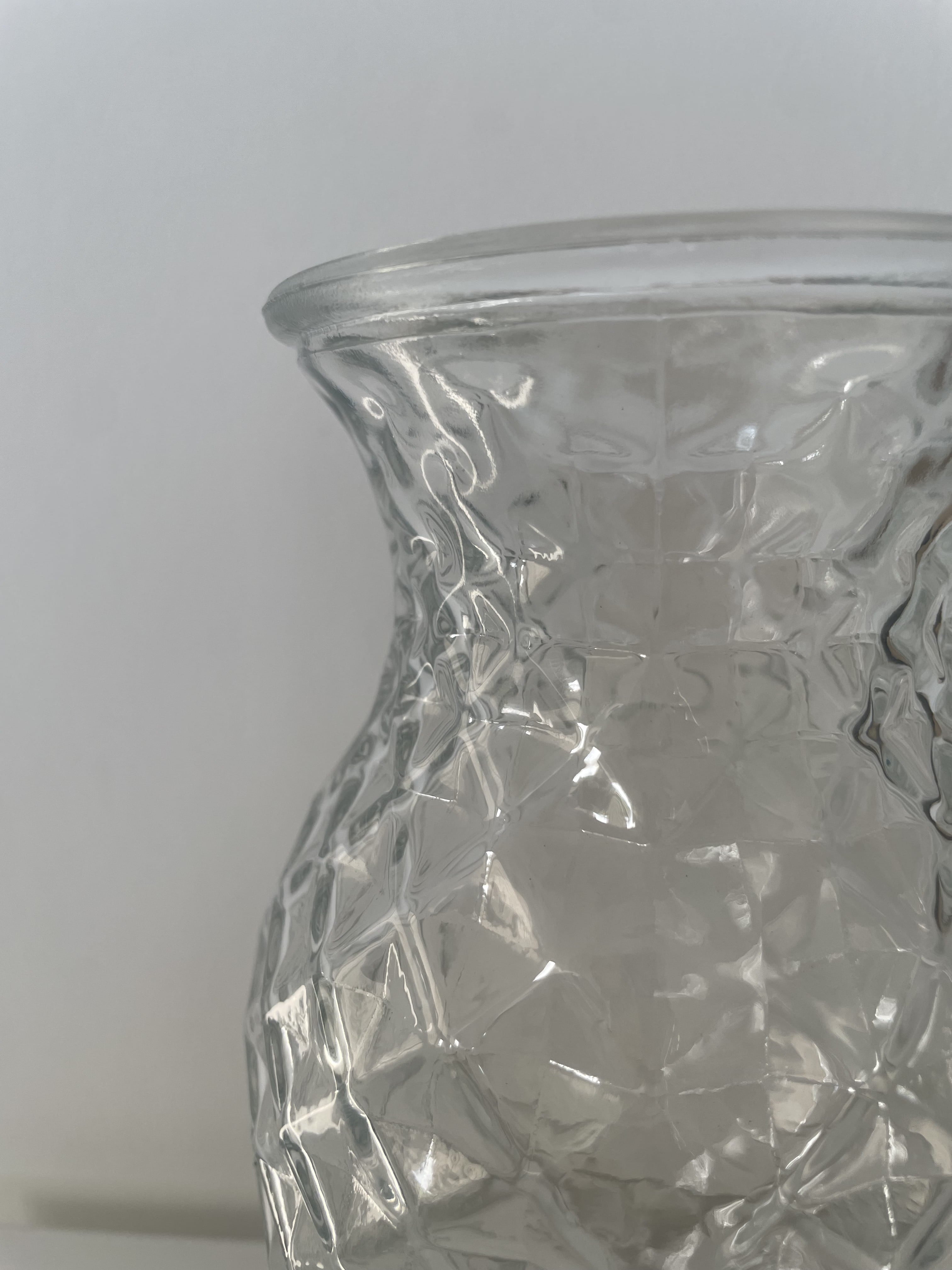 Textured Glass Vase