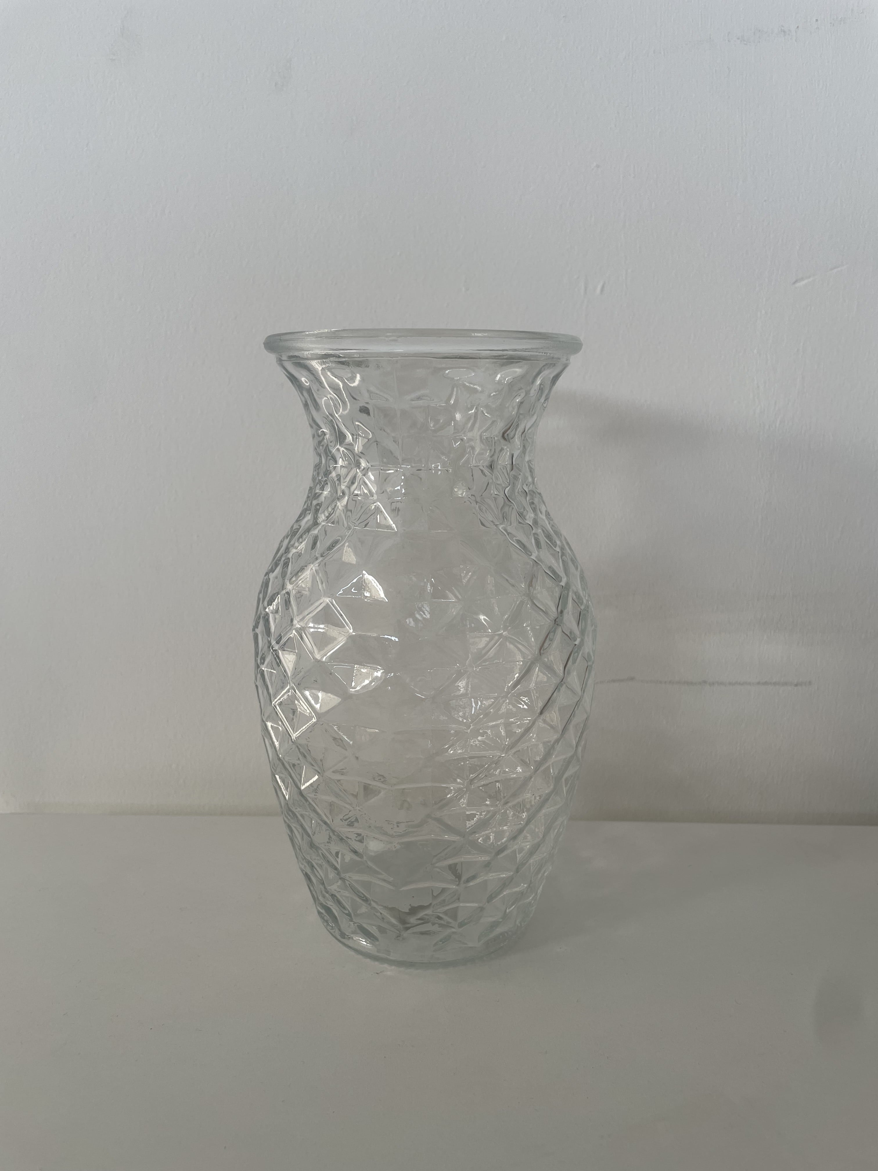 Textured Glass Vase