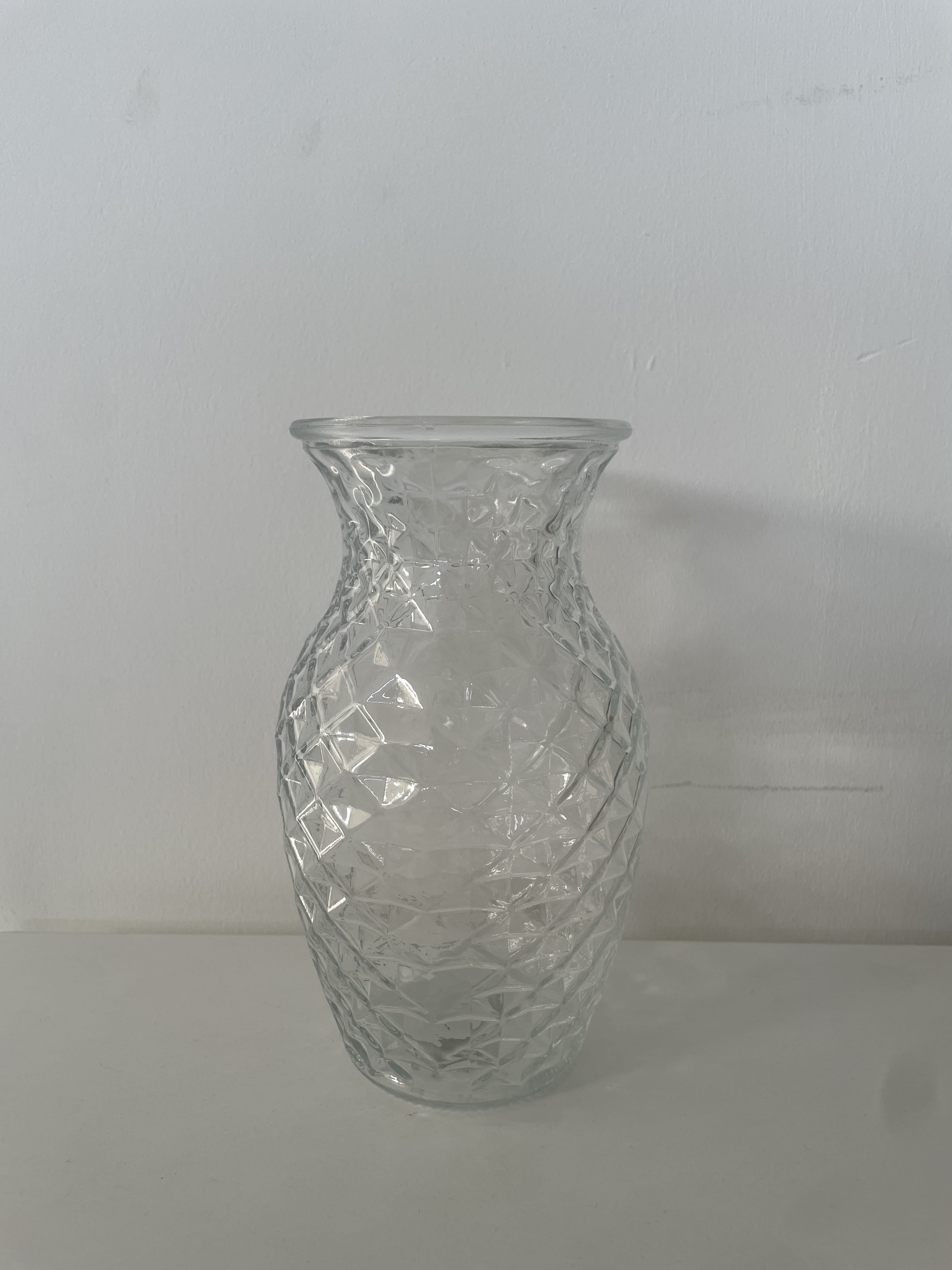 Textured Glass Vase